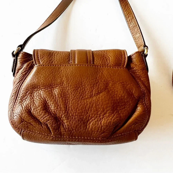 Michael Kors Brown Pebbled Leather Mini Crossbody Goldtone Hardware Purse Bag‎ - Picture 6 of 7